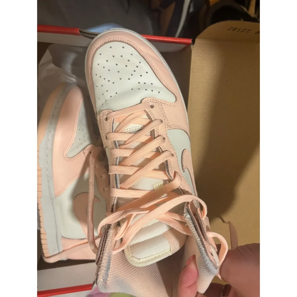 Nike Dunk High Sail Crimson Tint‎ Sneakers Fashion Shoes DD1869-104 W 8